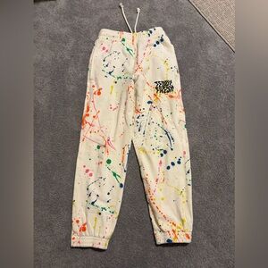 Teddy Fresh Paint-Splatter Sweatpants